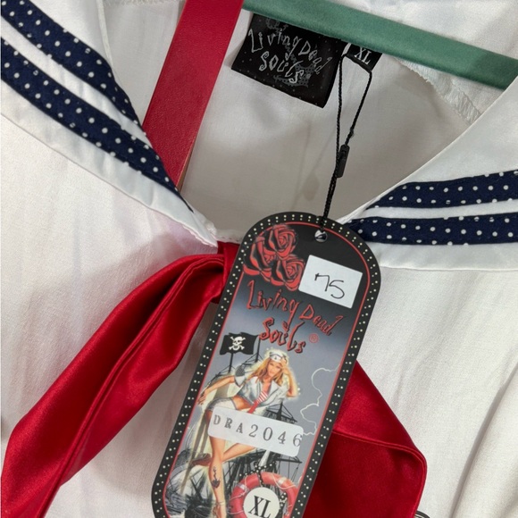 Living Dead Souls Belted Sailor Dress in Size XL *READ DESCRIPTION - Picture 2 of 7